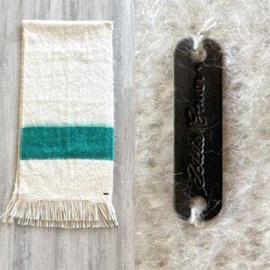 Oversized Soft Color Block Scarf with Fringe